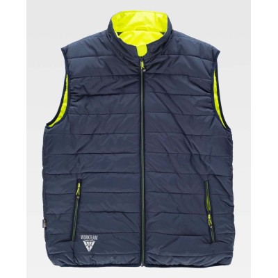 Chaleco reflectante reversible Workteam C8250 Amarillo-marino