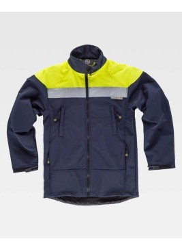Chaqueta workshell cinta reflectante Workteam S9505
