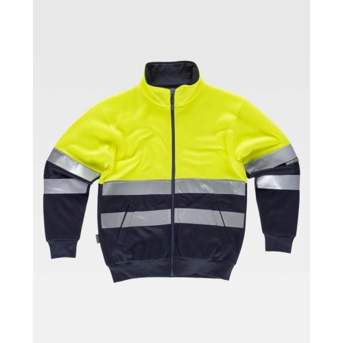 Sudadera de alta visibilidad Workteam C9037 Marino-Amarillo