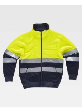 Sudadera de alta visibilidad Workteam C9037 Marino-Amarillo