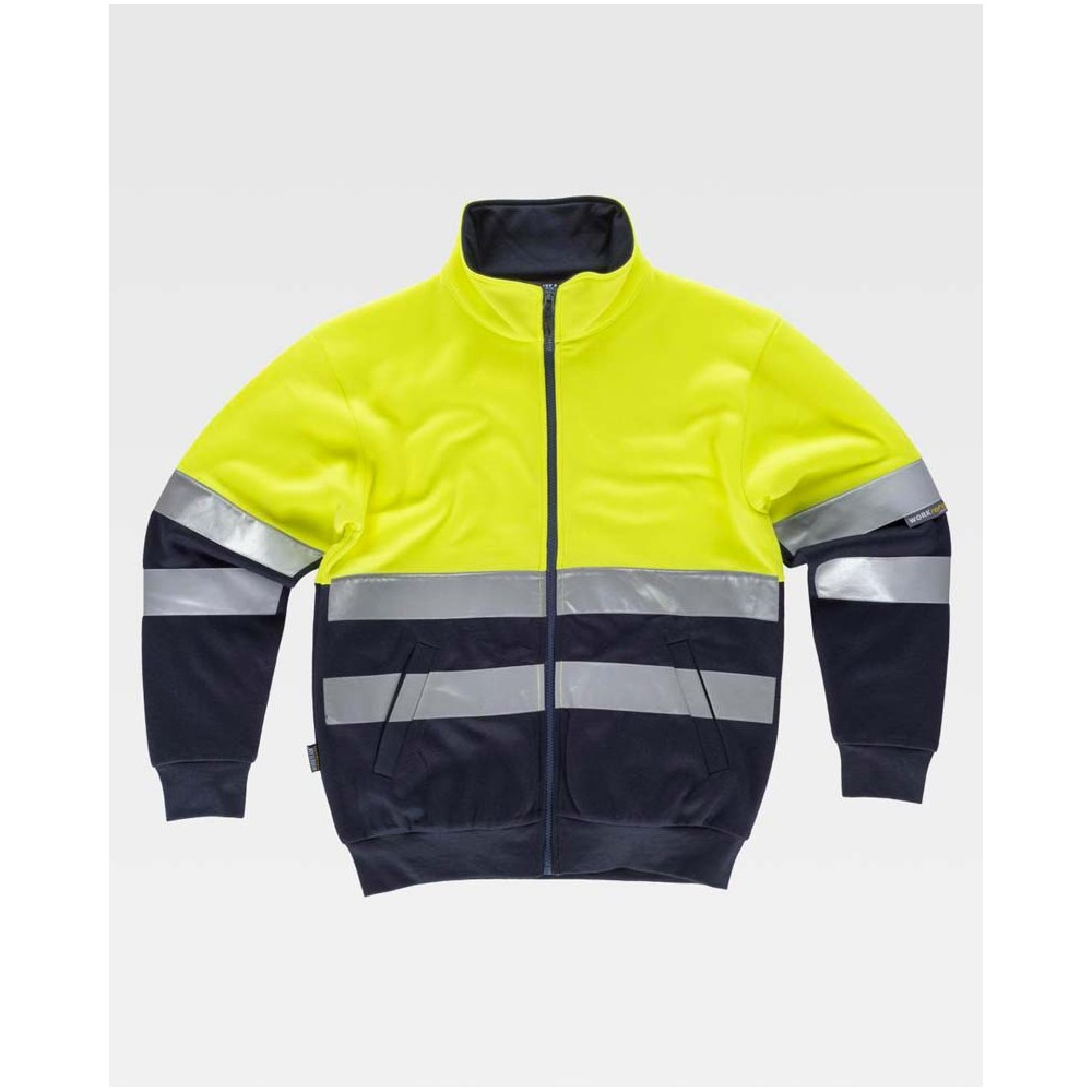 Sudadera de alta visibilidad Workteam C9037 Marino-Amarillo