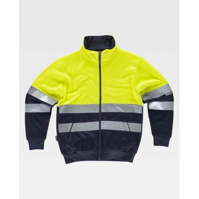 Sudadera de alta visibilidad Workteam C9037 Marino-Amarillo