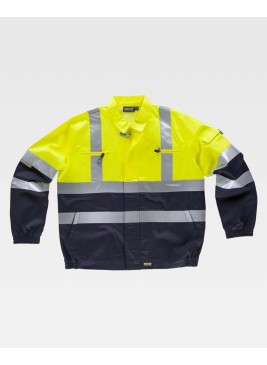 Cazadora alta visibilidad Workteam C3211 Marino-Amarillo
