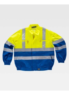 Cazadora alta visibilidad Workteam C3311 Azulina-Amarillo