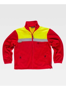 Chaqueta alta visibilidad polar Workteam C4030 Rojo-Amarillo