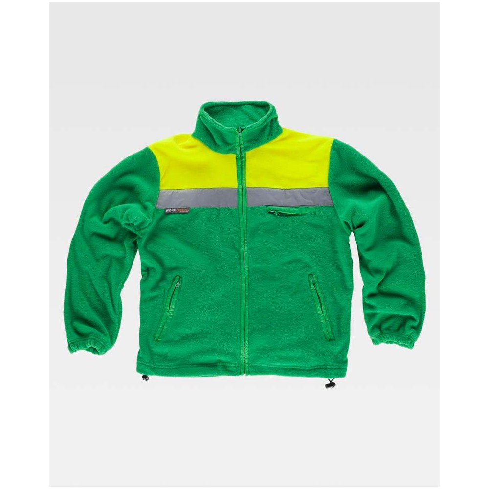 Chaqueta alta visibilidad polar Workteam C4030 Verde-Amarillo