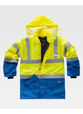 Parka alta visiblidad Workteam C3711 Amarilla-Azulina