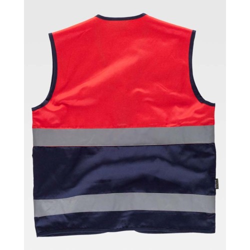 Chaleco Workteam C4047 Rojo/Marino