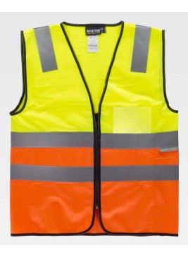 Chaleco alta visibilidad Workteam C3616 Amarillo-Naranja