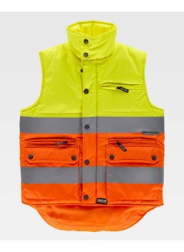 Chaleco alta visibilidad Workteam S4036 Amarillo-Naranja