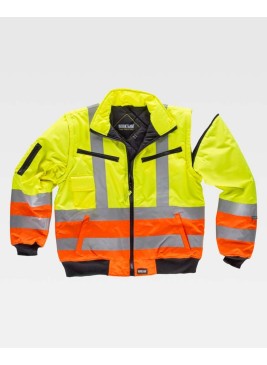Cazadora alta visibilidad Workteam C3736 Amarillo-Naranja