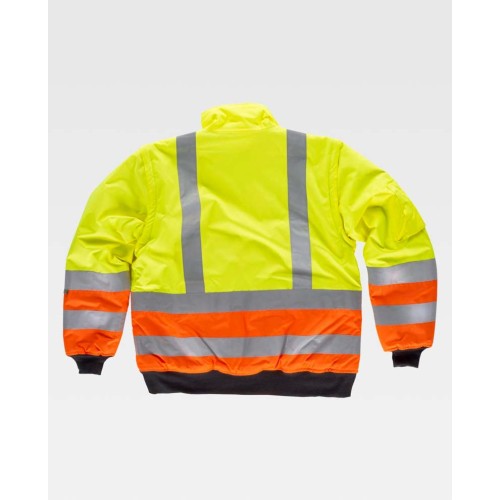 Cazadora alta visibilidad Workteam C3736 Amarillo-Naranja