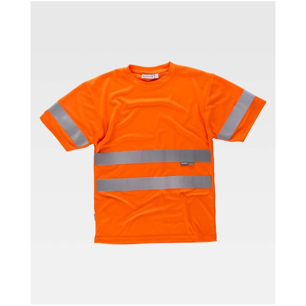 Camiseta alta visibilidad Workteam C3945 Naranja