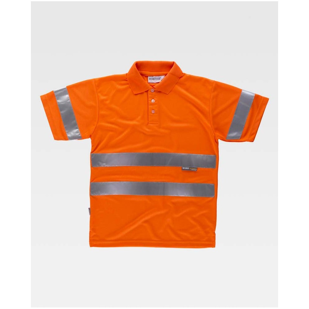 Polo alta visibilidad Workteam C3880 Naranja