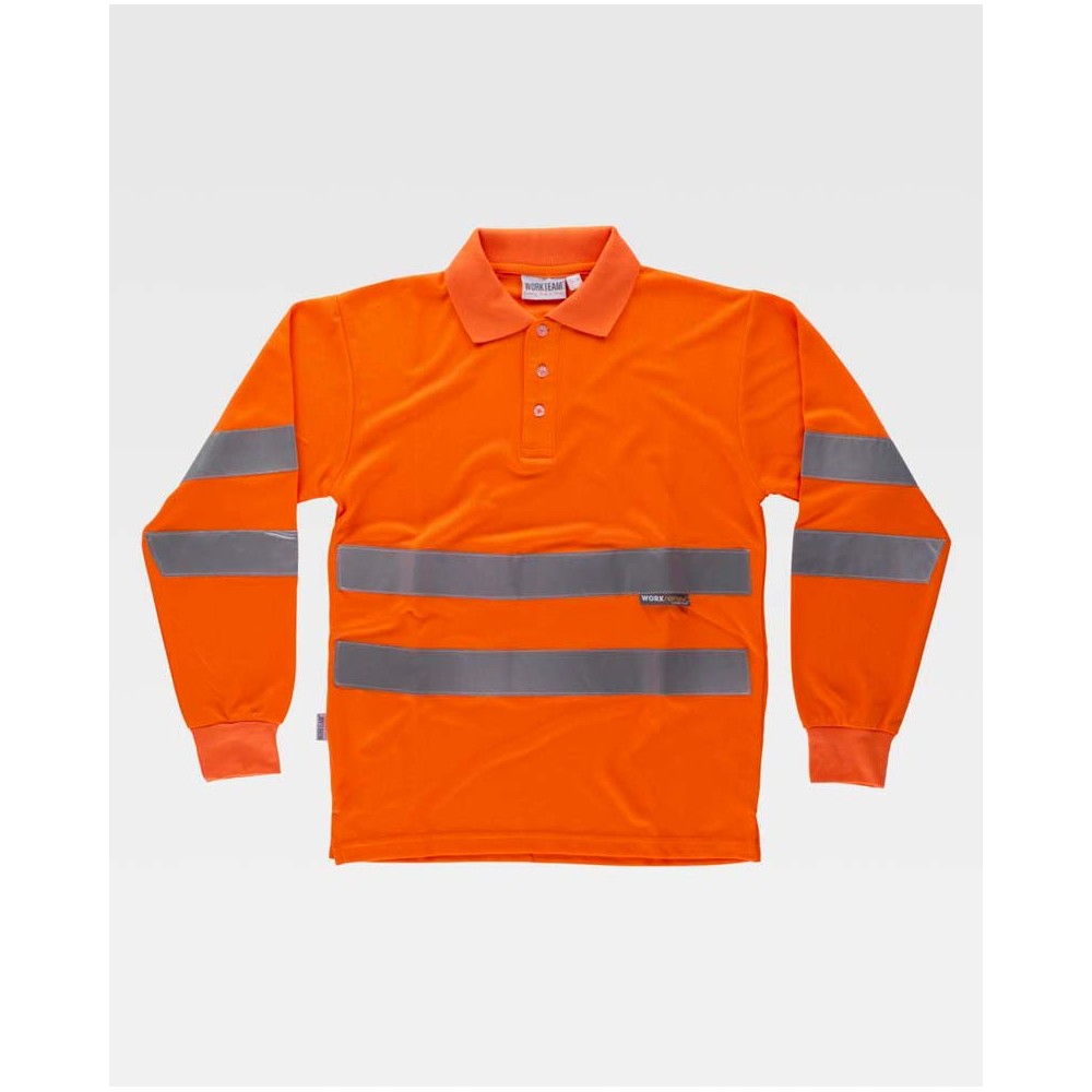 Polo alta visibilidad Workteam C3833 Naranja