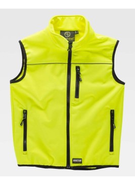 Chaleco alta visibilidad Workshell Workteam S9320 Amarillo