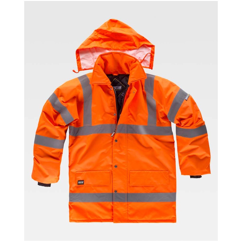 Parka alta visibilidad contra el frío Workteam C3700 Naranja