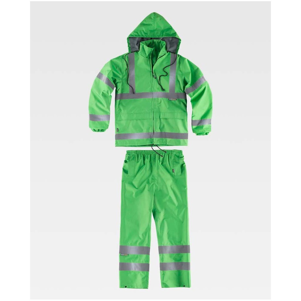 Traje alta visibilidad agua Workteam S2013 Verde