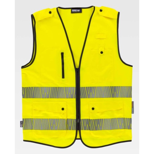 Chaleco alta visibilidad Workteam C3607 Amarillo