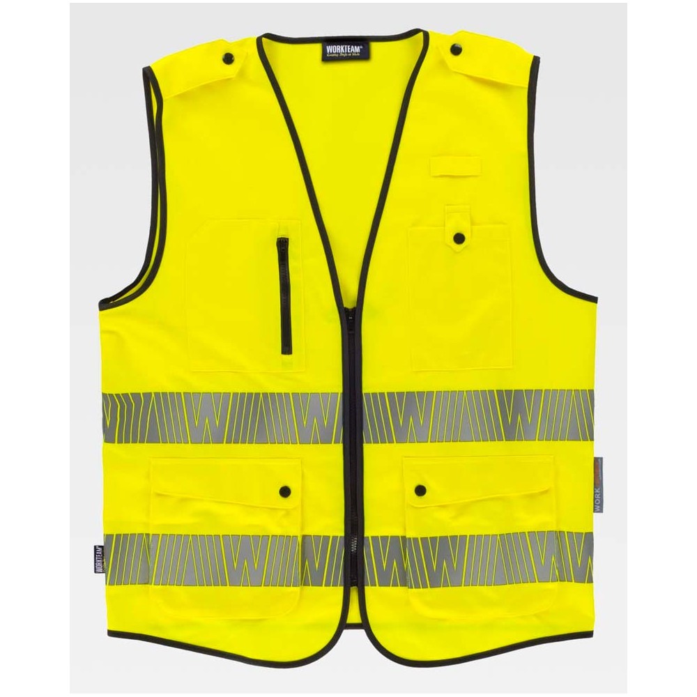 Chaleco alta visibilidad Workteam C3607 Amarillo
