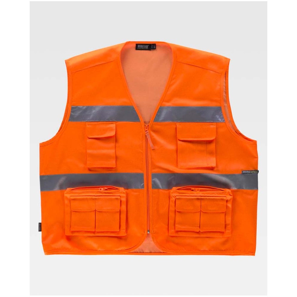 Chaleco reflectante Workteam C3647 Naranja