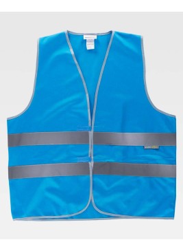 Chaleco reflectante velcro Workteam HVTT03 Azul