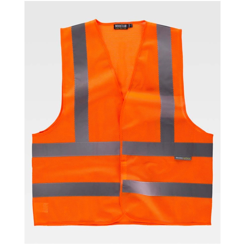 Chaleco alta visibilidad Workteam C3613 Naranja