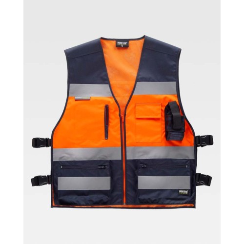 Chaleco reflectante Workteam C3602 Marino-Naranja