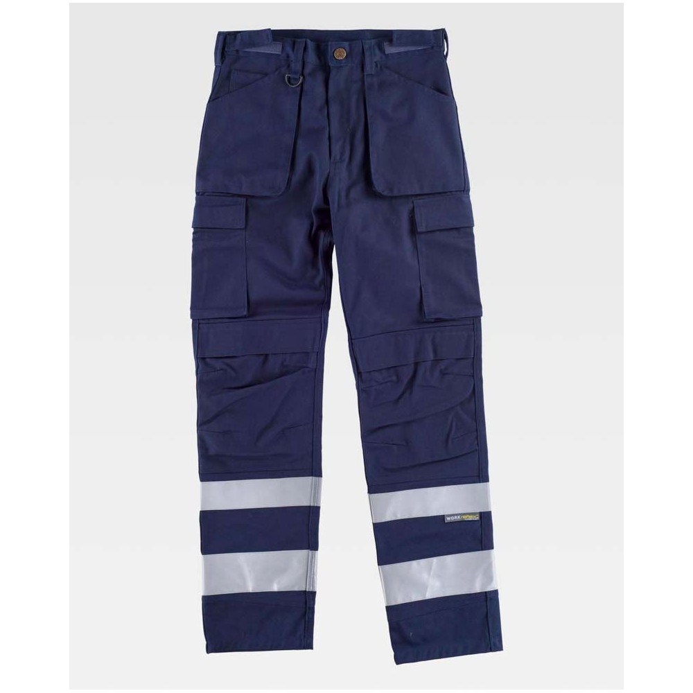 Pantalón de trabajo con rodilleras Workteam C2911 Marino
