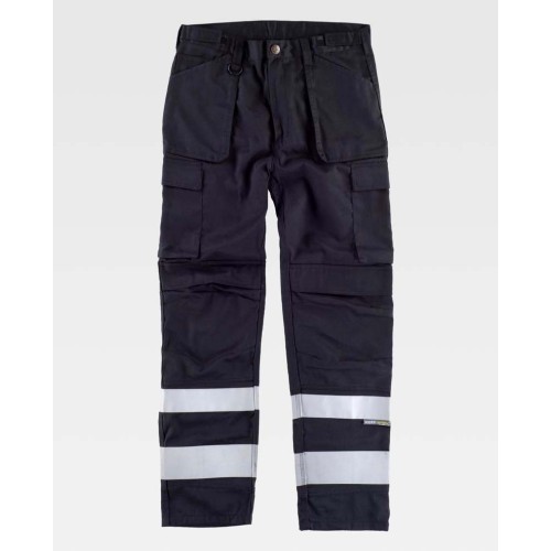 Pantalón de trabajo  con rodilleras Workteam C2911 Negro