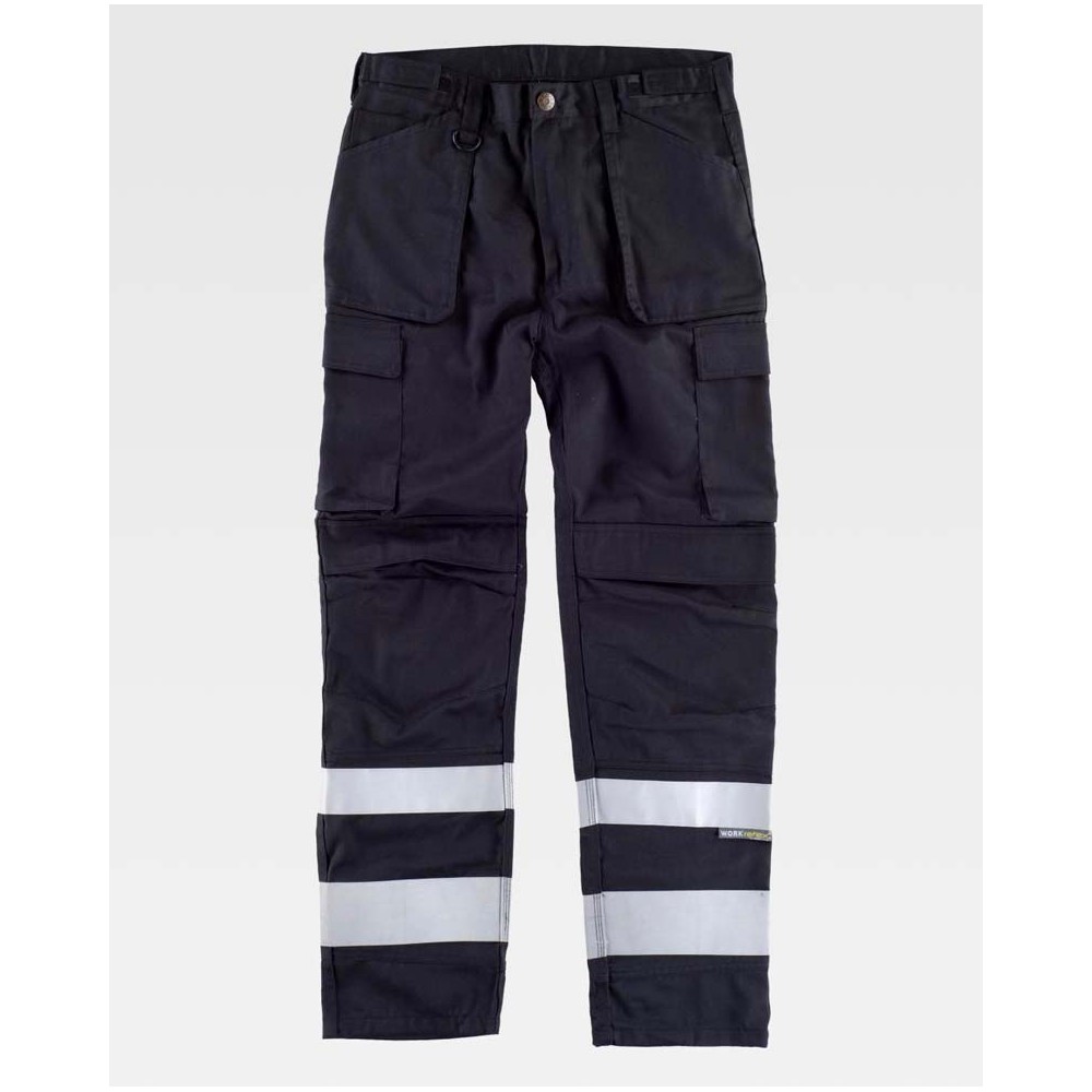 Pantalón de trabajo  con rodilleras Workteam C2911 Negro