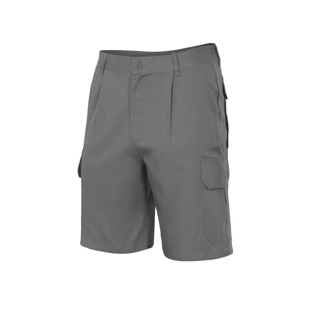 Bermuda de trabajo multibosillos Velilla serie 344 gris