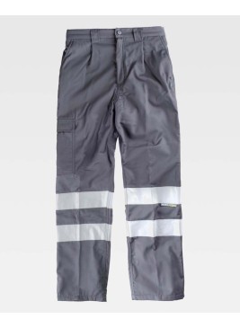 Pantalón reflectante Workteam B1417 Gris