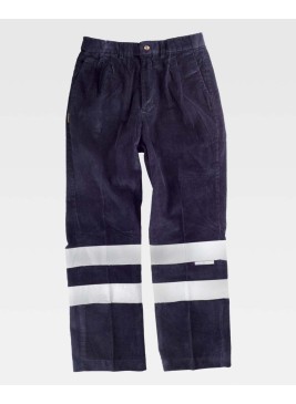 Pantalón de pana Workteam S7016 Marino