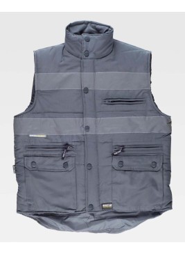 Chaleco con cintas reflectantes Workteam S3207 Gris