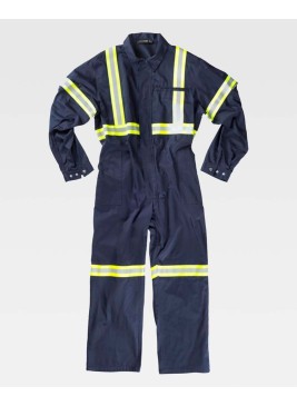 Buzo reflectante Workteam  B5236 Marino-Amarillo