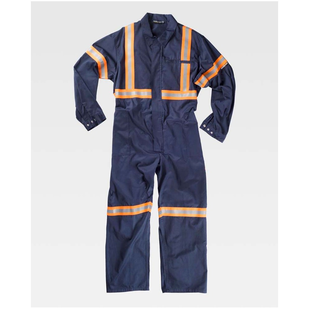 Buzo reflectante Workteam  B5236 Marino-Naranja