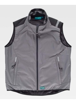 Chaleco workshell  Workteam WF2880 Gris/Negro