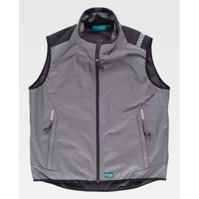 Chaleco workshell  Workteam WF2880 Gris/Negro
