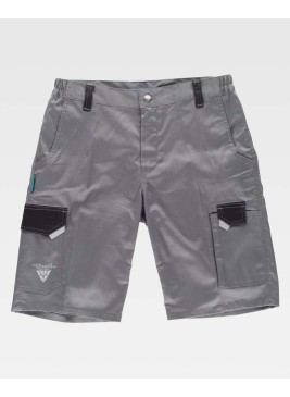 Bermudas Workteam WF2817 Gris/Negro