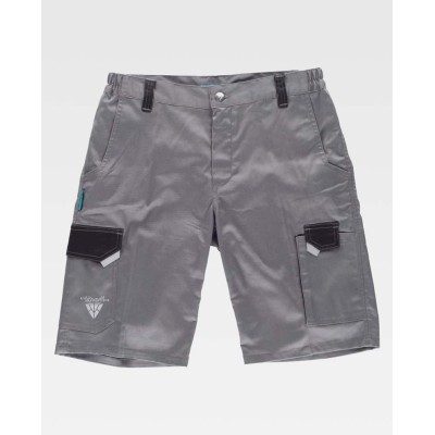 Bermudas Workteam WF2817 Gris/Negro