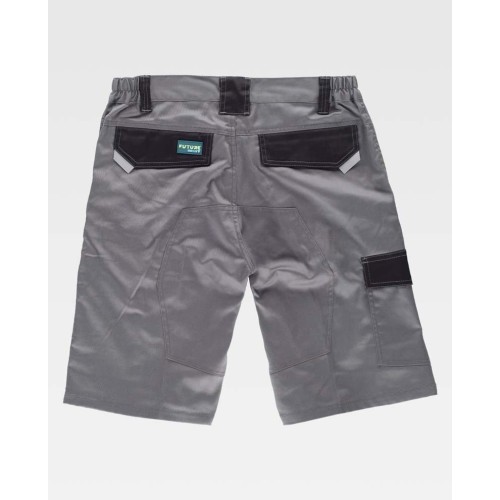 Bermudas Workteam WF2817 Gris/Negro