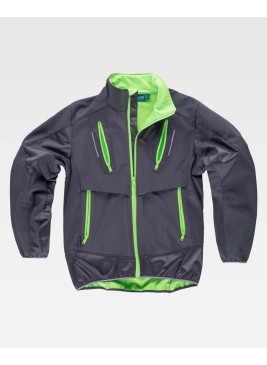 Chaqueta Workteam WF2700 Gris/Verde lima