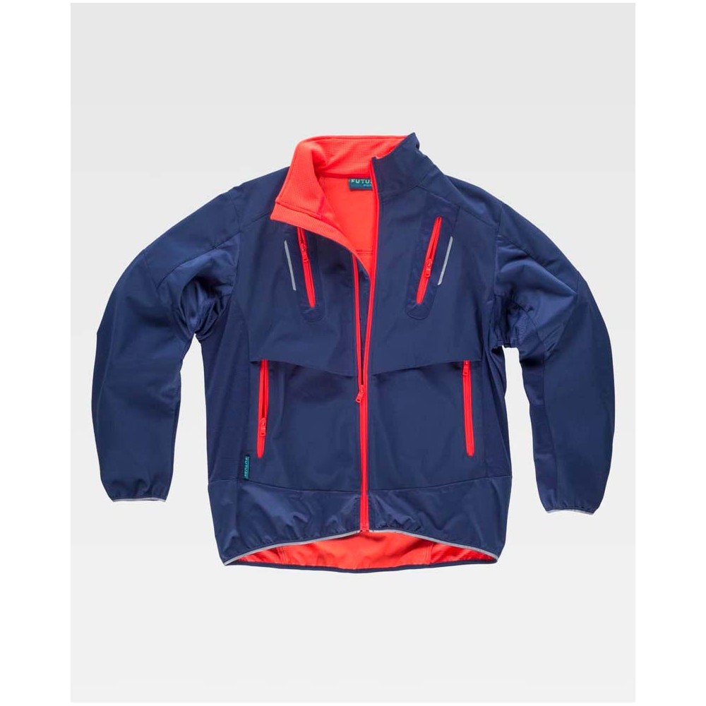 Chaqueta Workteam WF2700 Marino/Rojo a.v