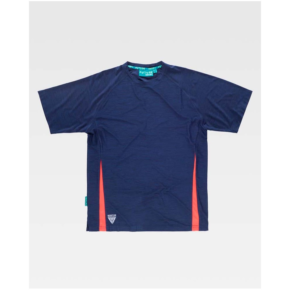 Camiseta Workteam WF2716 Marino/Rojo a.v