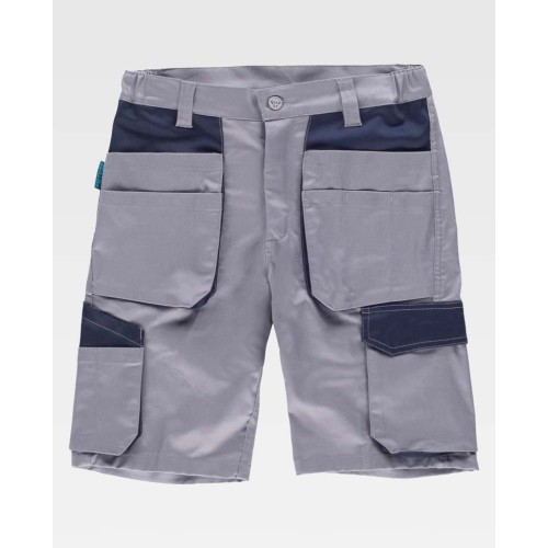 Bermuda Workteam WF2617 Gris/Marino