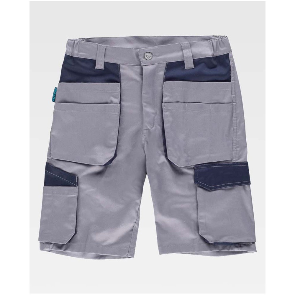 Bermuda Workteam WF2617 Gris/Marino