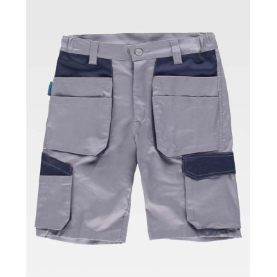 Bermuda Workteam WF2617 Gris/Marino