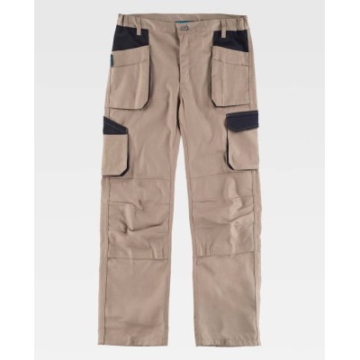Pantalón de trabajo Workteam WF2650 Beige-Negro