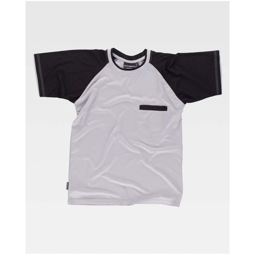 Camiseta Workteam WF1016 Gris Claro/Negro